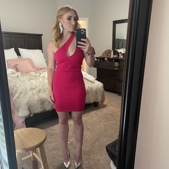 NAVA Asymmetrical mini dress - Picture 2 of 2